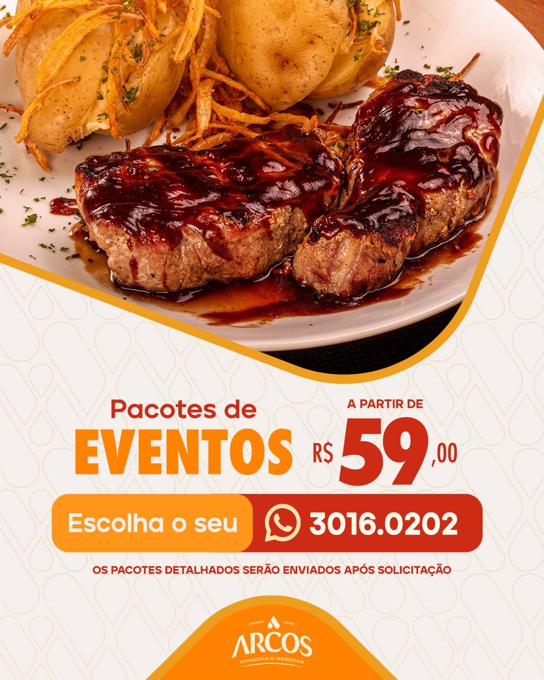 Menu em Arcos Comidas e Bebidas restaurante, Fortaleza