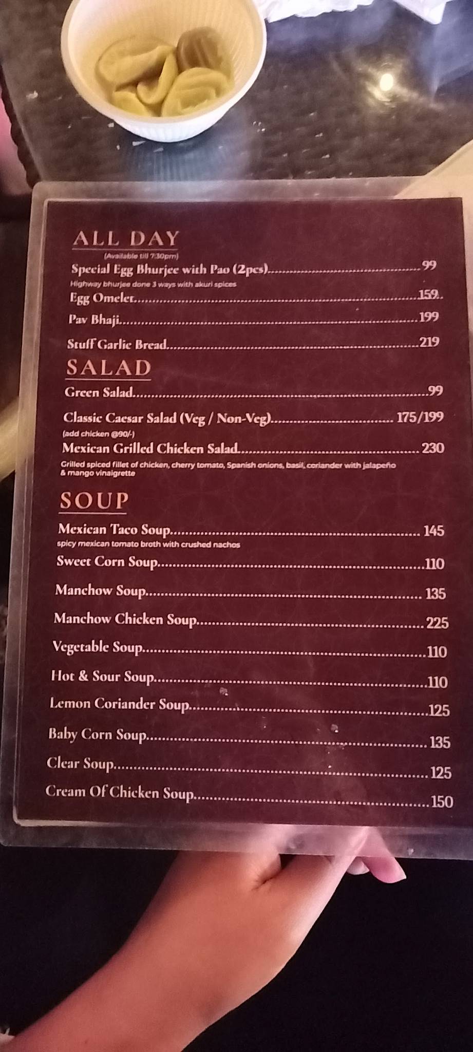 Menu at Cafe Crave, Sonipat
