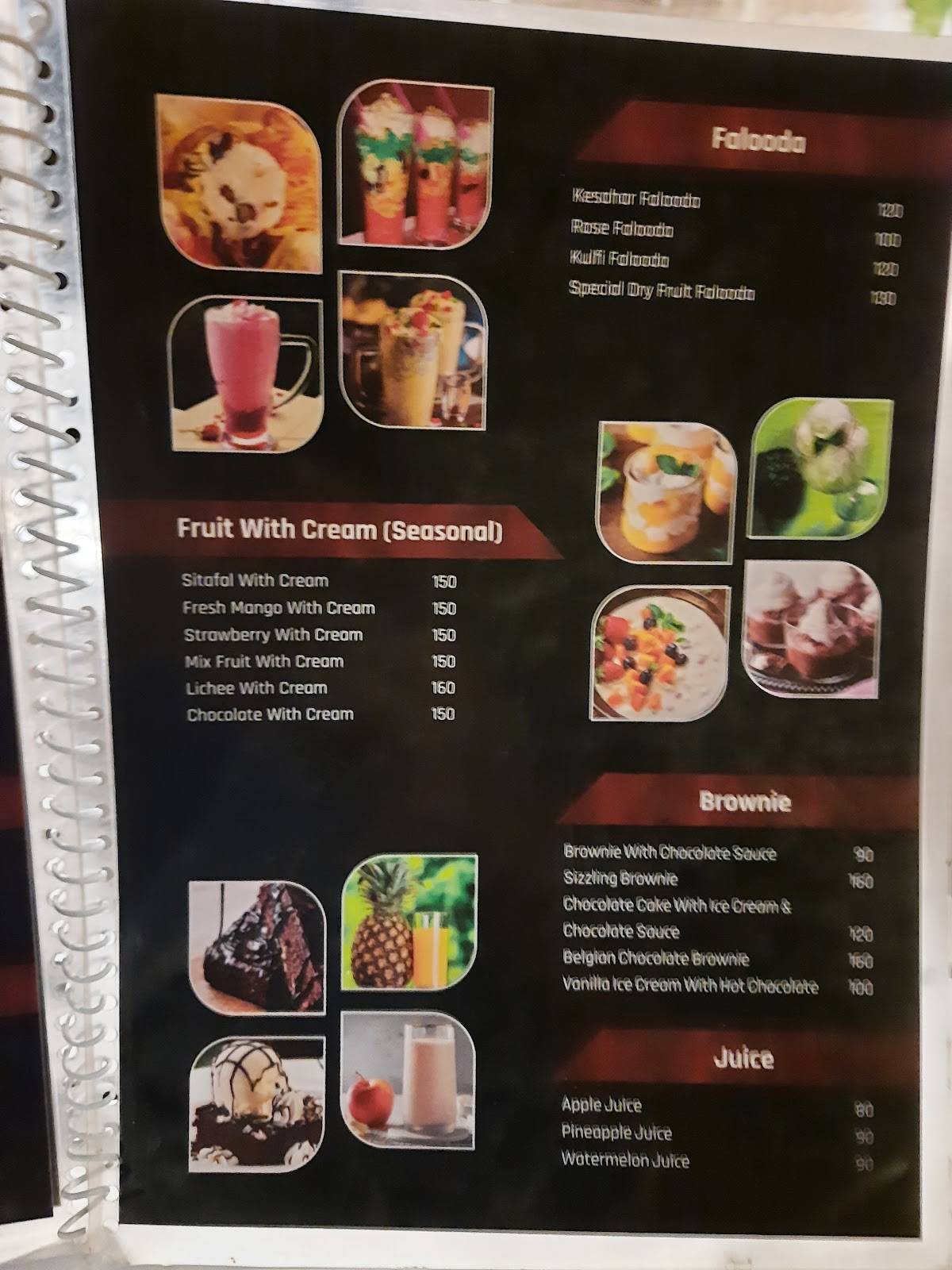 Menu at DC Cafe, Ahmednagar