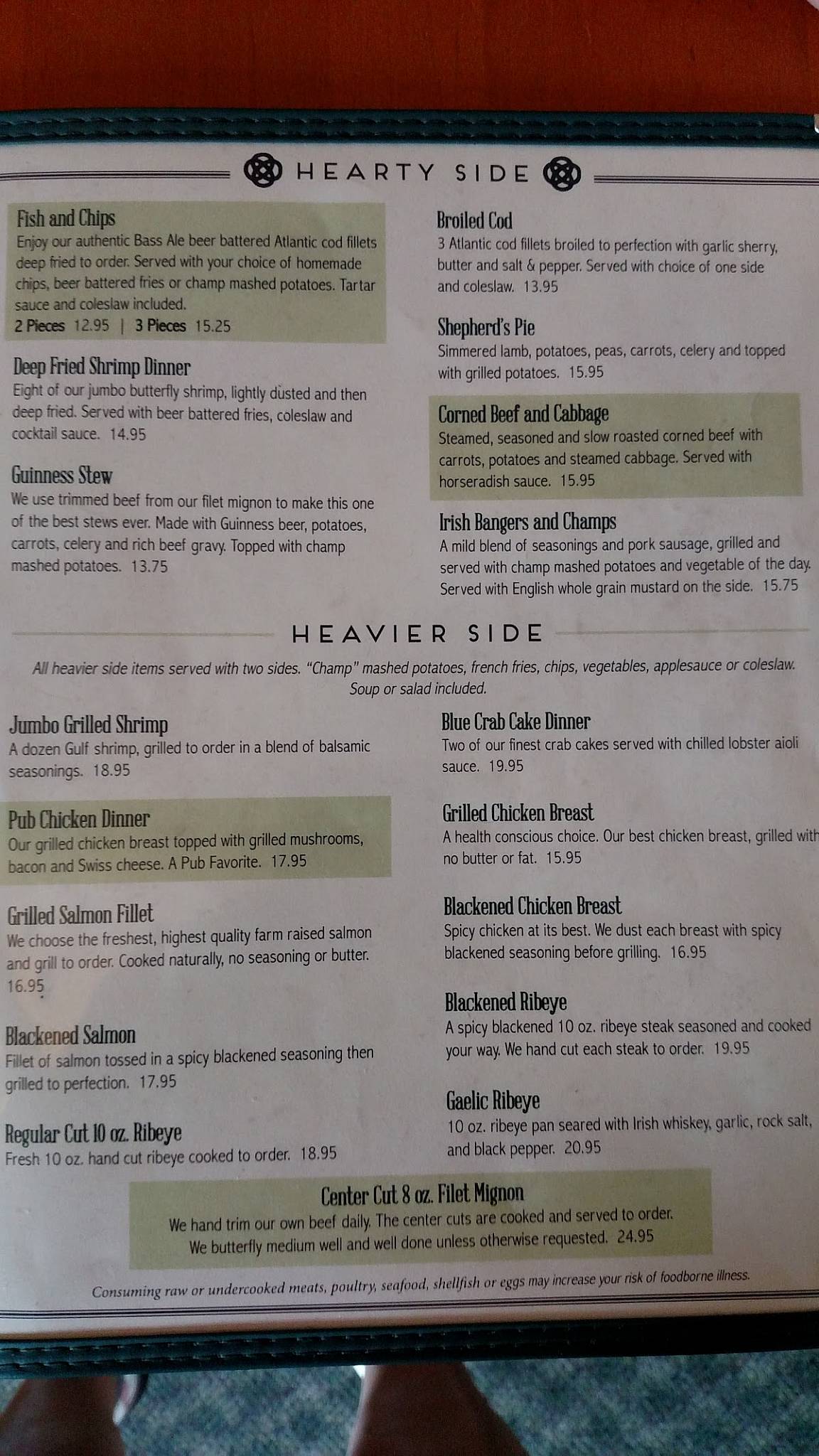 Menu At Dugan S Pub Pinehurst