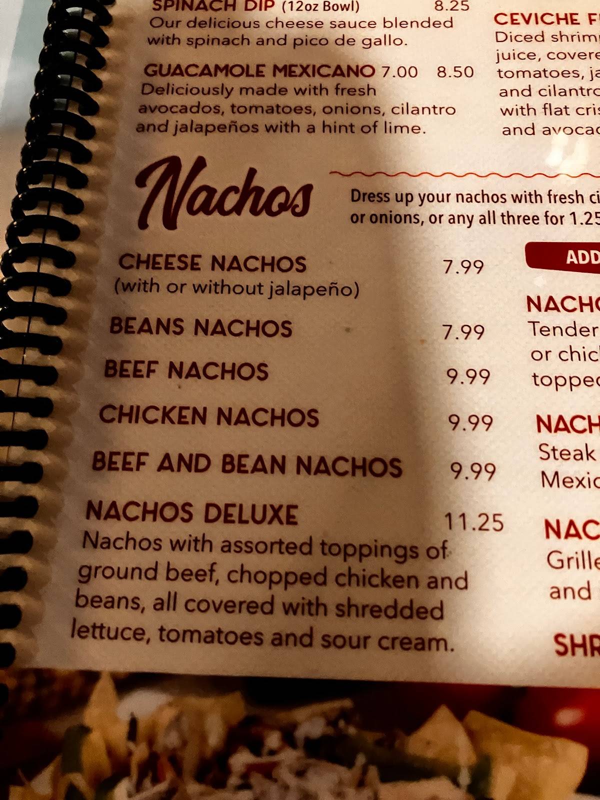 Menu at El Patio Mexican Grill & Cantina restaurant, Enid