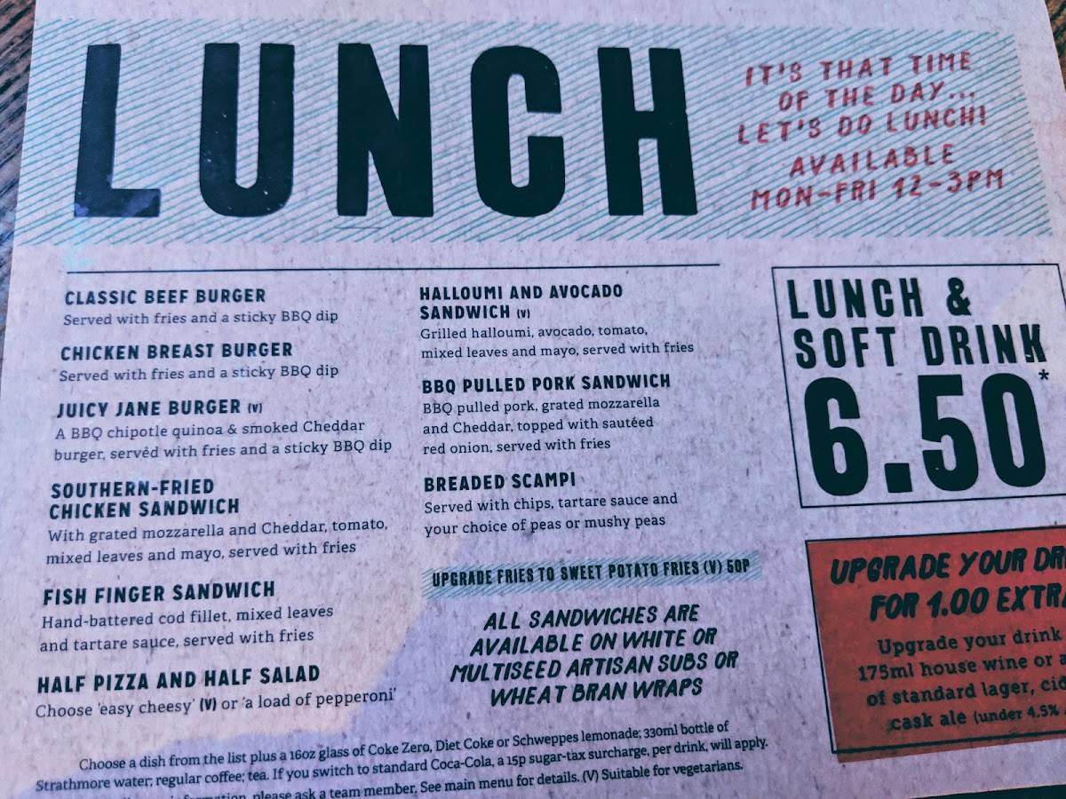 Menu at The Platform pub & bar, Letchworth Garden City
