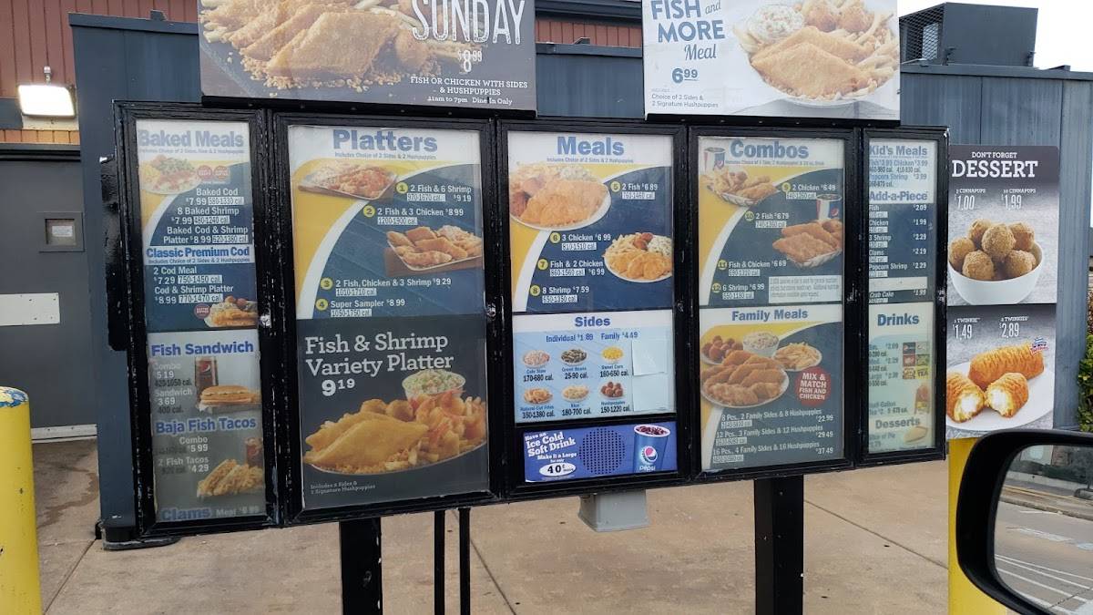 menu des argents de Long John