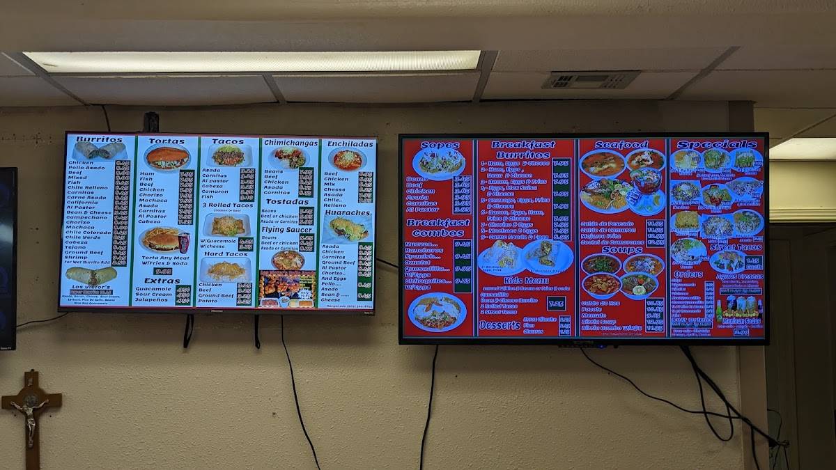 Menu At Los Victor S Mexican Food California Style 5 Restaurant Deming