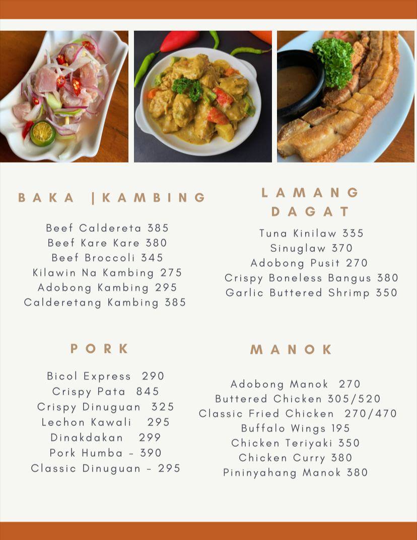 Menu at Mang Rudy's Tuna Grill & Papaitan pub & bar, Makati, Bagtikan ...