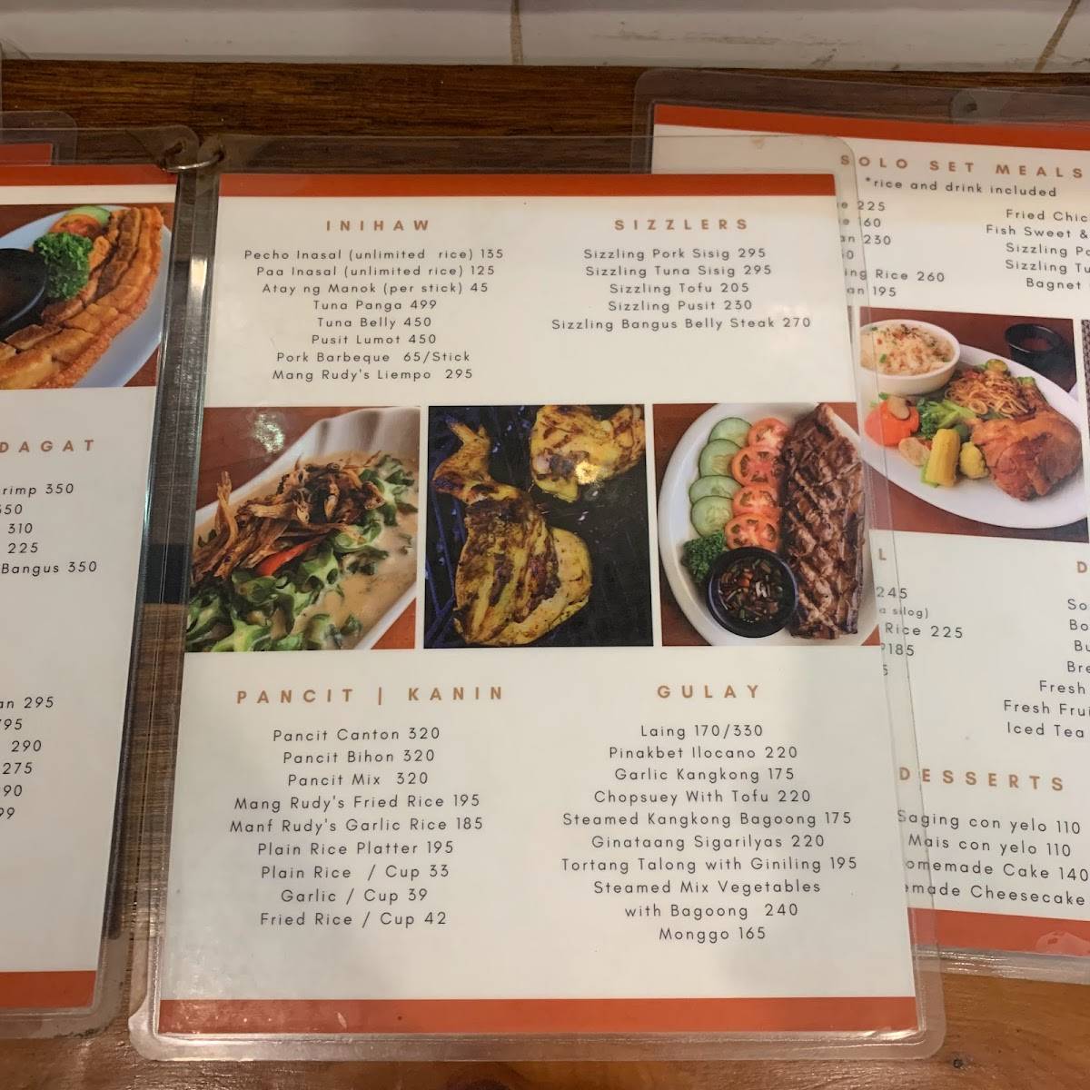 Menu at Mang Rudy's Tuna Grill & Papaitan pub & bar, Makati, Bagtikan ...