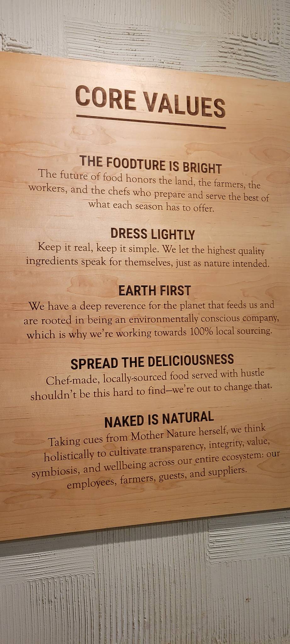 Carta Del Restaurante Naked Farmer Tampa Water St