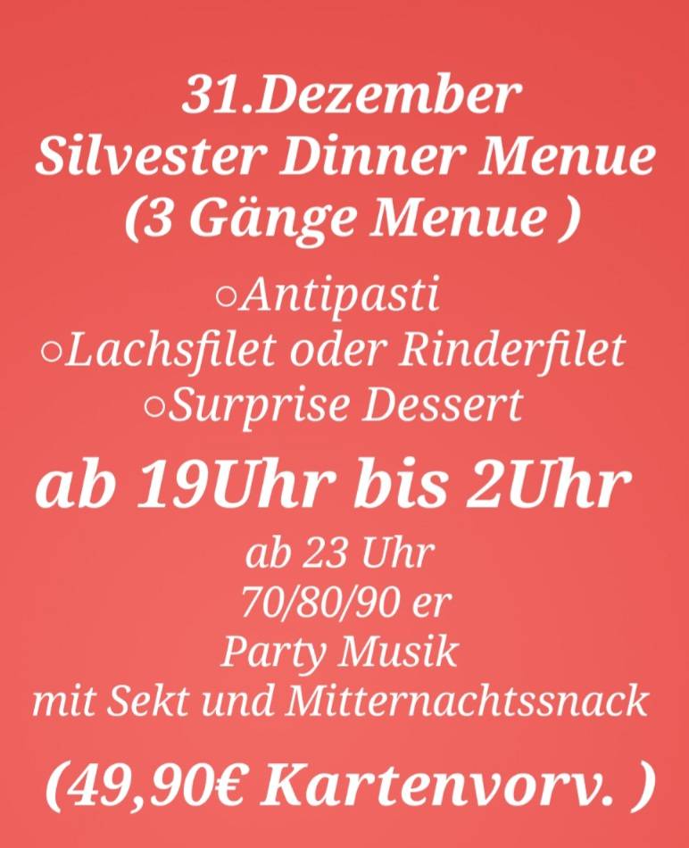 Speisekarte Von Picasso Restaurant, Brunsbüttel