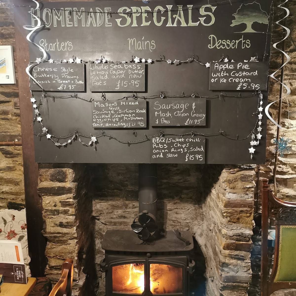 Menu at Masons Arms pub & bar, Camelford