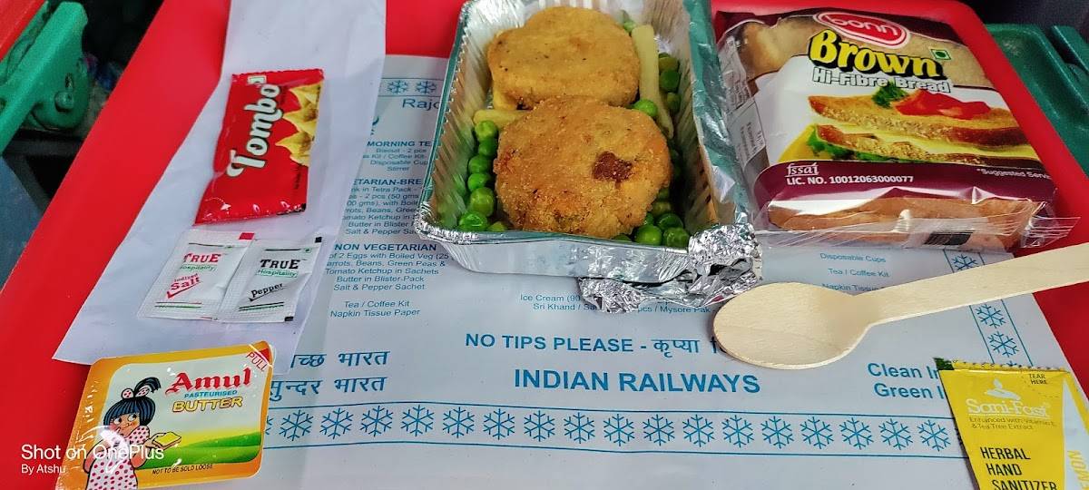 Menu at IRCTC FOOD TRACK, New Delhi