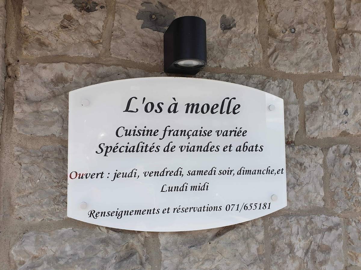 Menu at Restaurant L