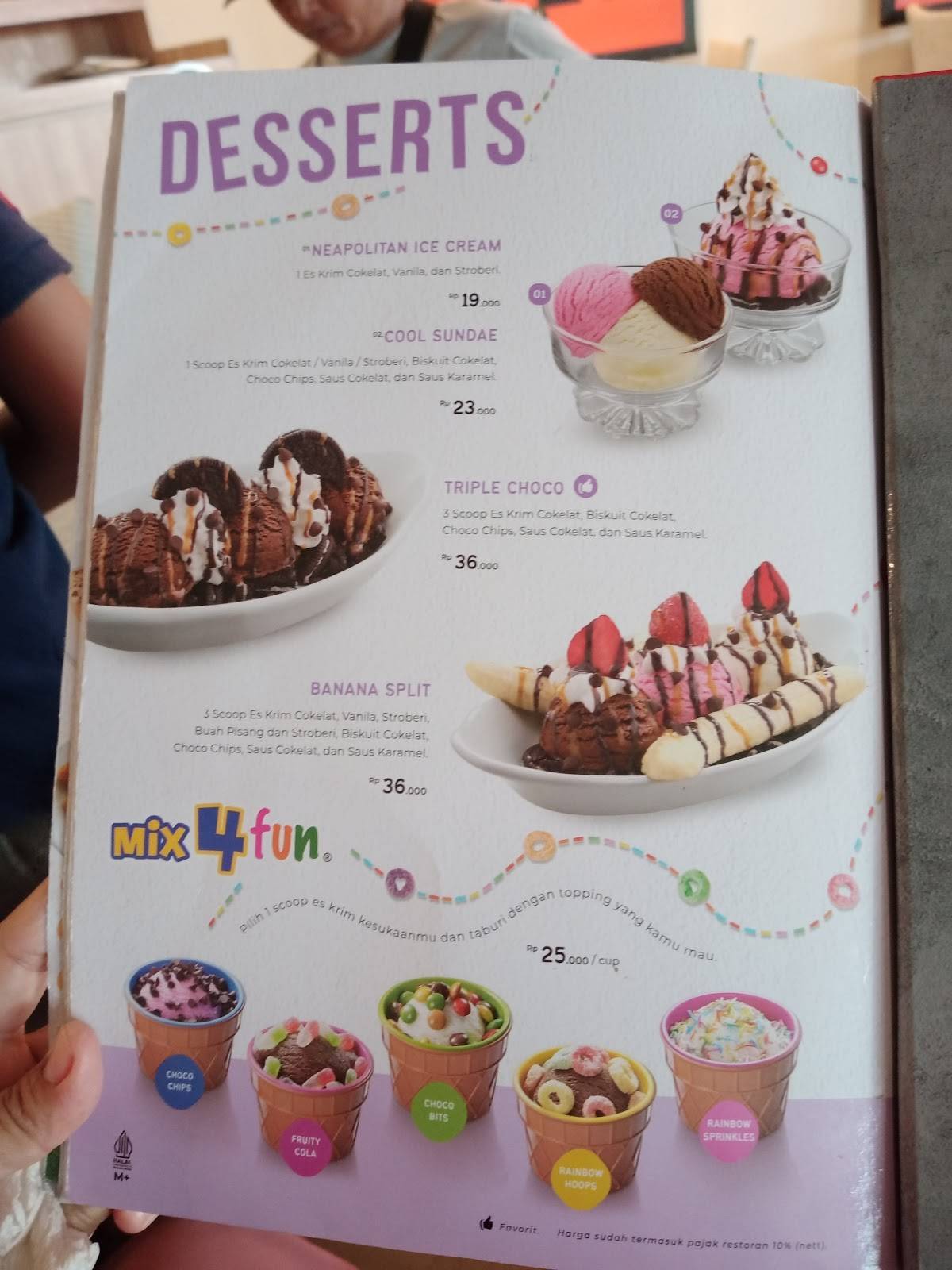 Menu At Pizza Hut Restoran Ramayana Baturaja Restaurant Indonesia