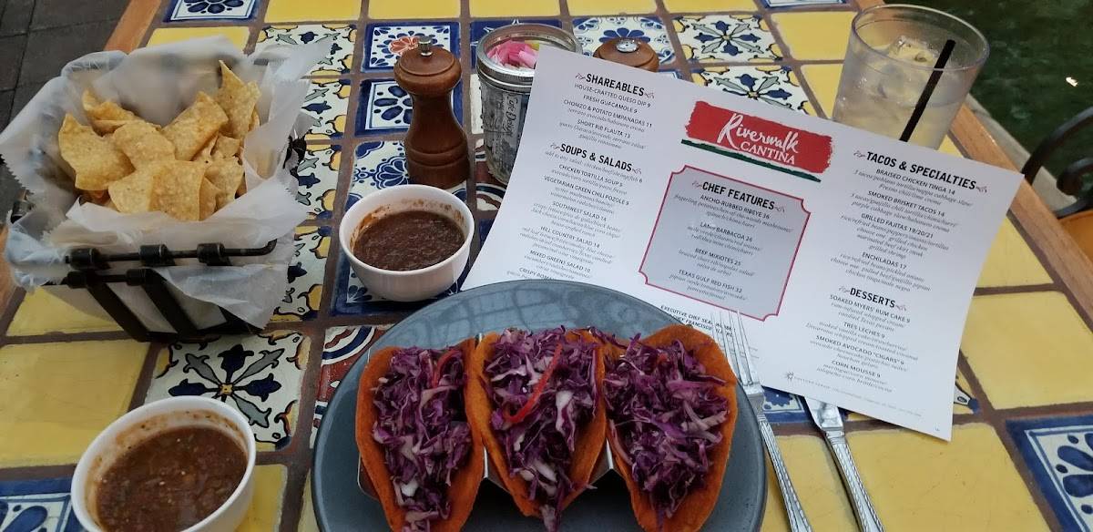 Menu at Riverwalk Cantina restaurant, Grapevine, Gaylord Trail