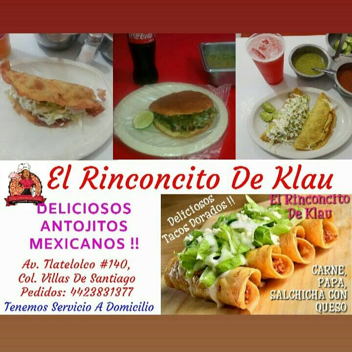 Carta del restaurante Quesadillas Fritas, Huaraches El Rinconcito De