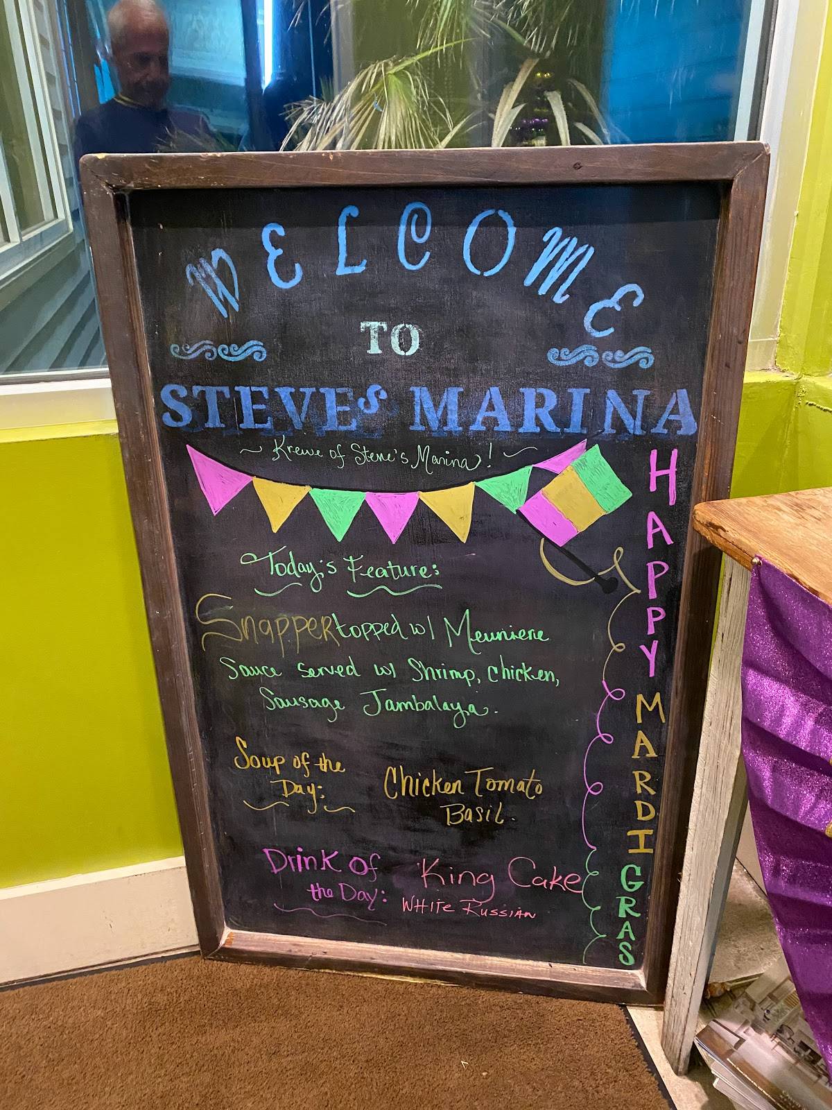 Menu at Steve's Marina Restaurant, Long Beach, 213 Beach Blvd E