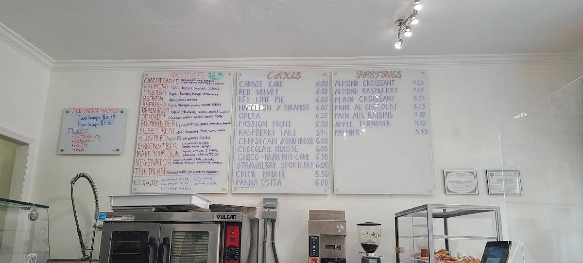 Menu at The Pastry & Coffee Room pub & bar, Princeton