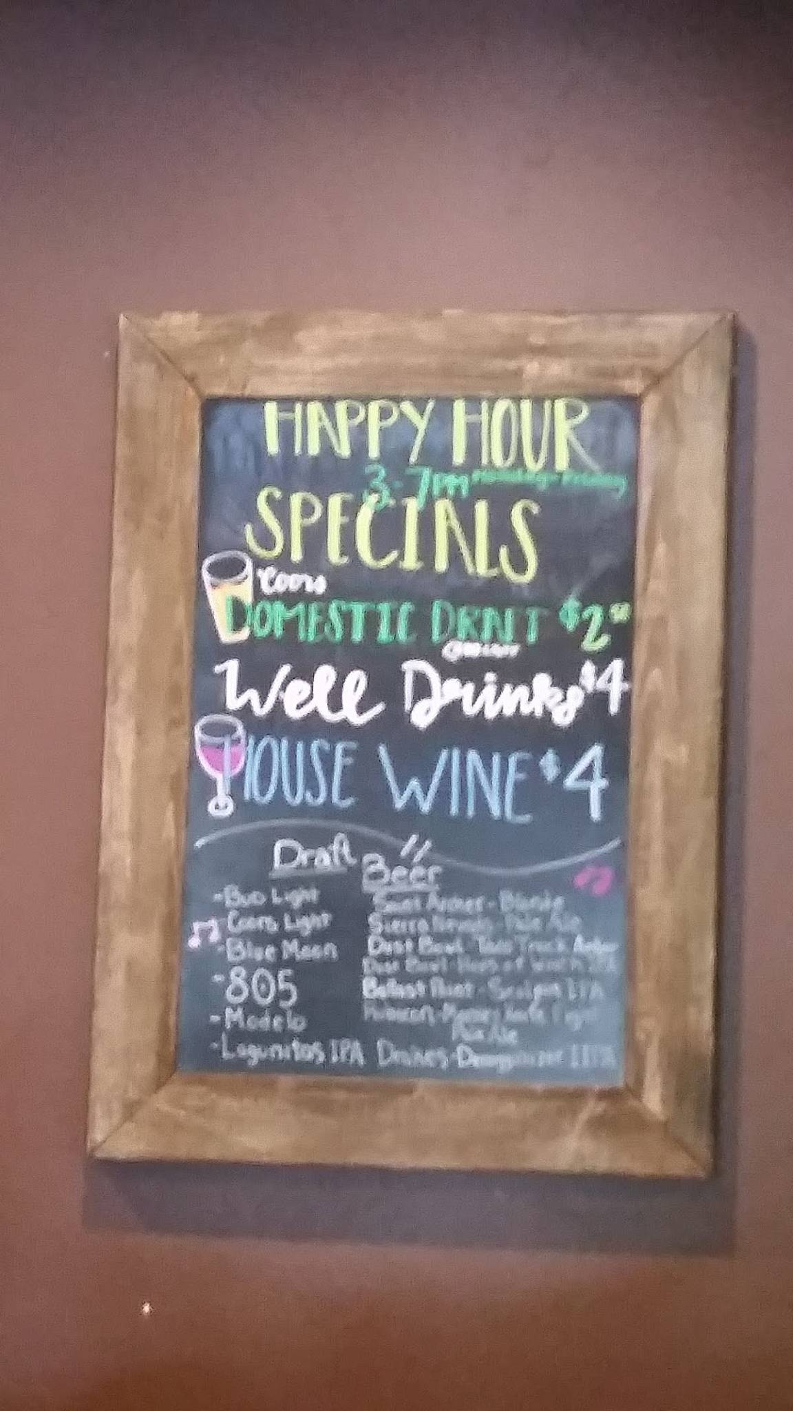 Menu at The River's Edge restaurant, Knights Ferry, Sonora Rd