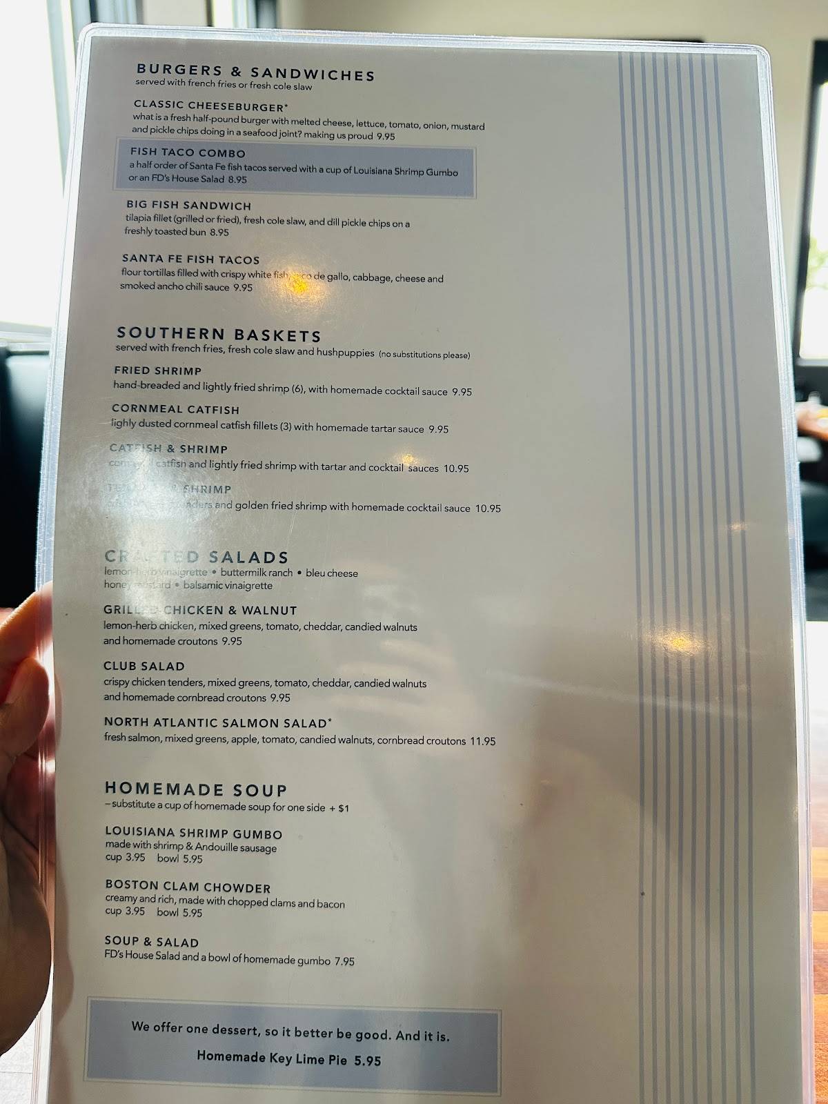 Menu at Fish Daddy's Grill House restaurant, Tulsa