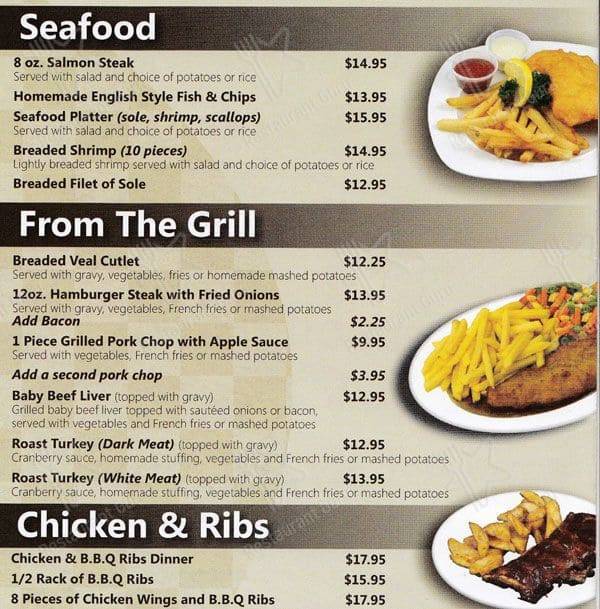 Menu at Gourmet Restaurant, Carleton Place
