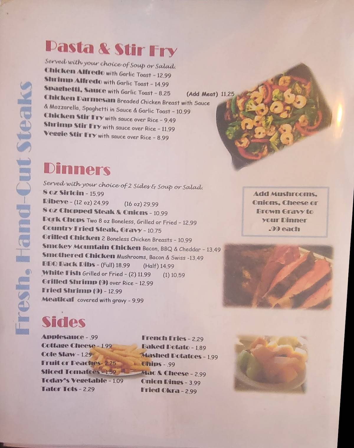 Menu at Leo's French Toast House restaurant, Alva