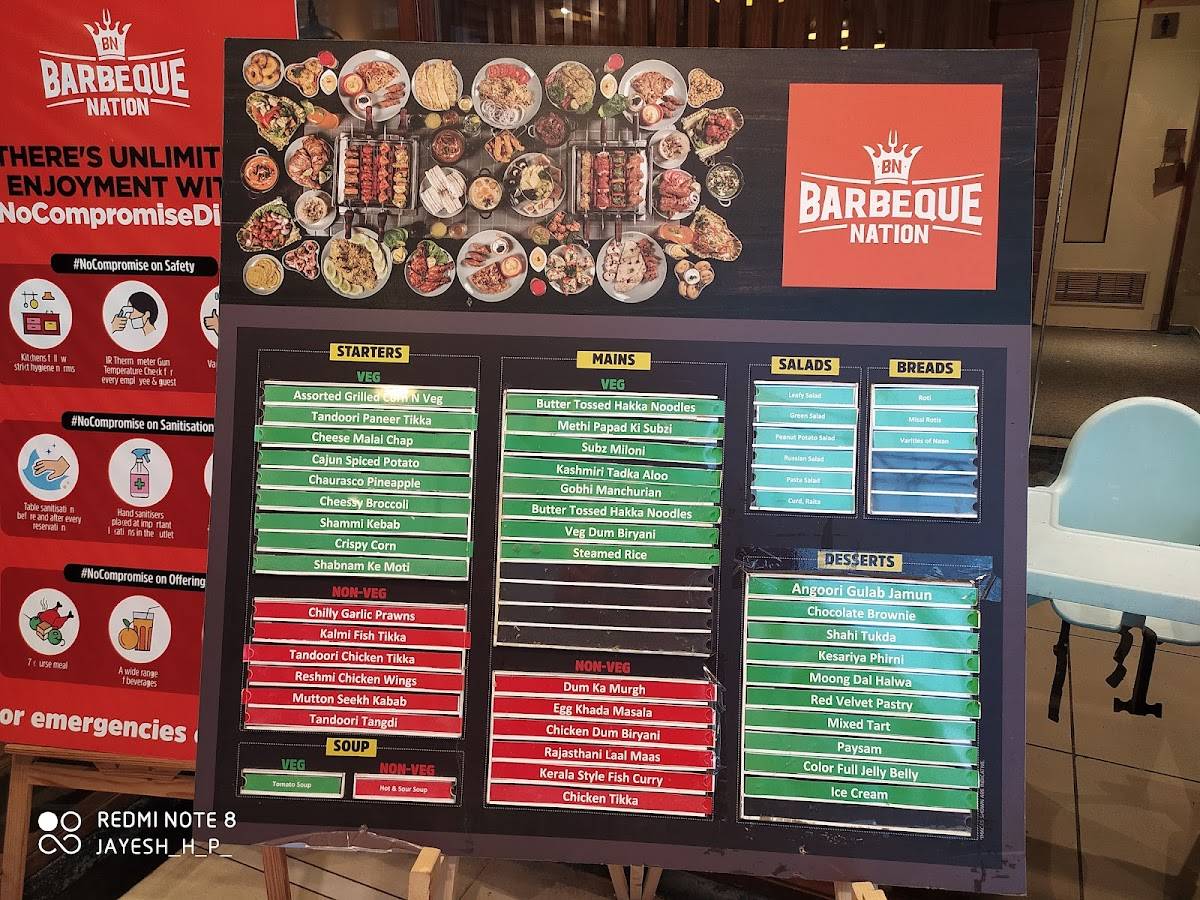 Menu at Barbeque Nation - Vadodara - Natubhai Circle, Vadodara, 3rd ...