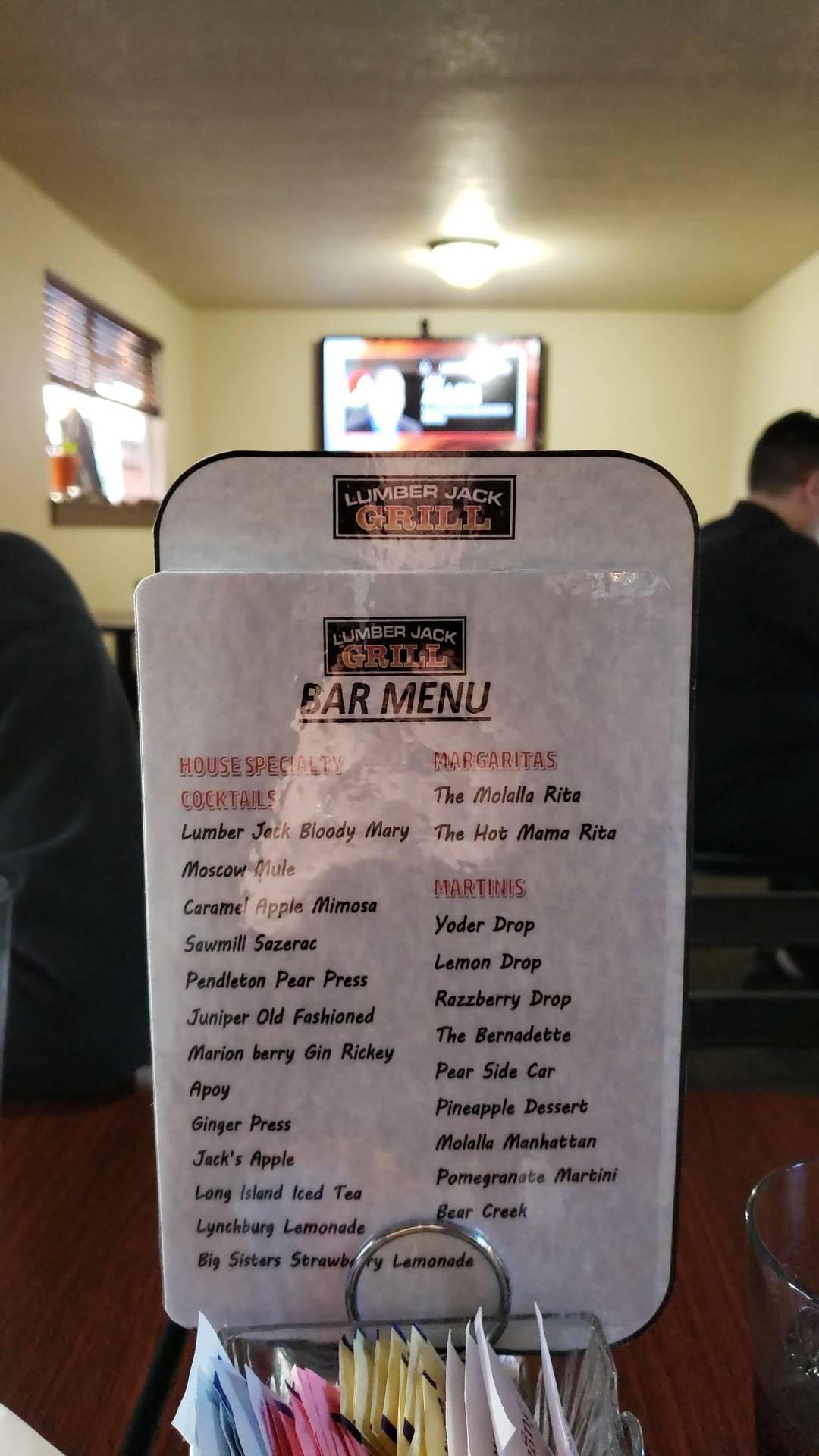 Menu at Burger Shack of Lumberjack pub & bar, Molalla, 180 Industrial Way