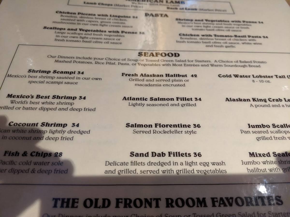Menu at Cactus Jack's Bar & Grill, Palm Desert
