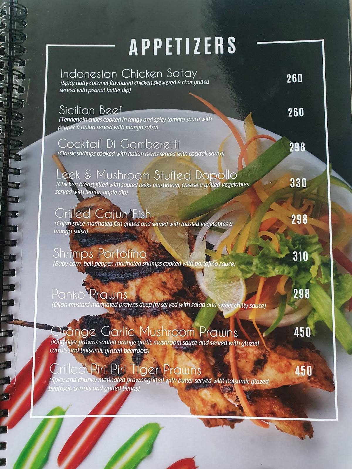 Menu at Coffee Cream, Kottakkal