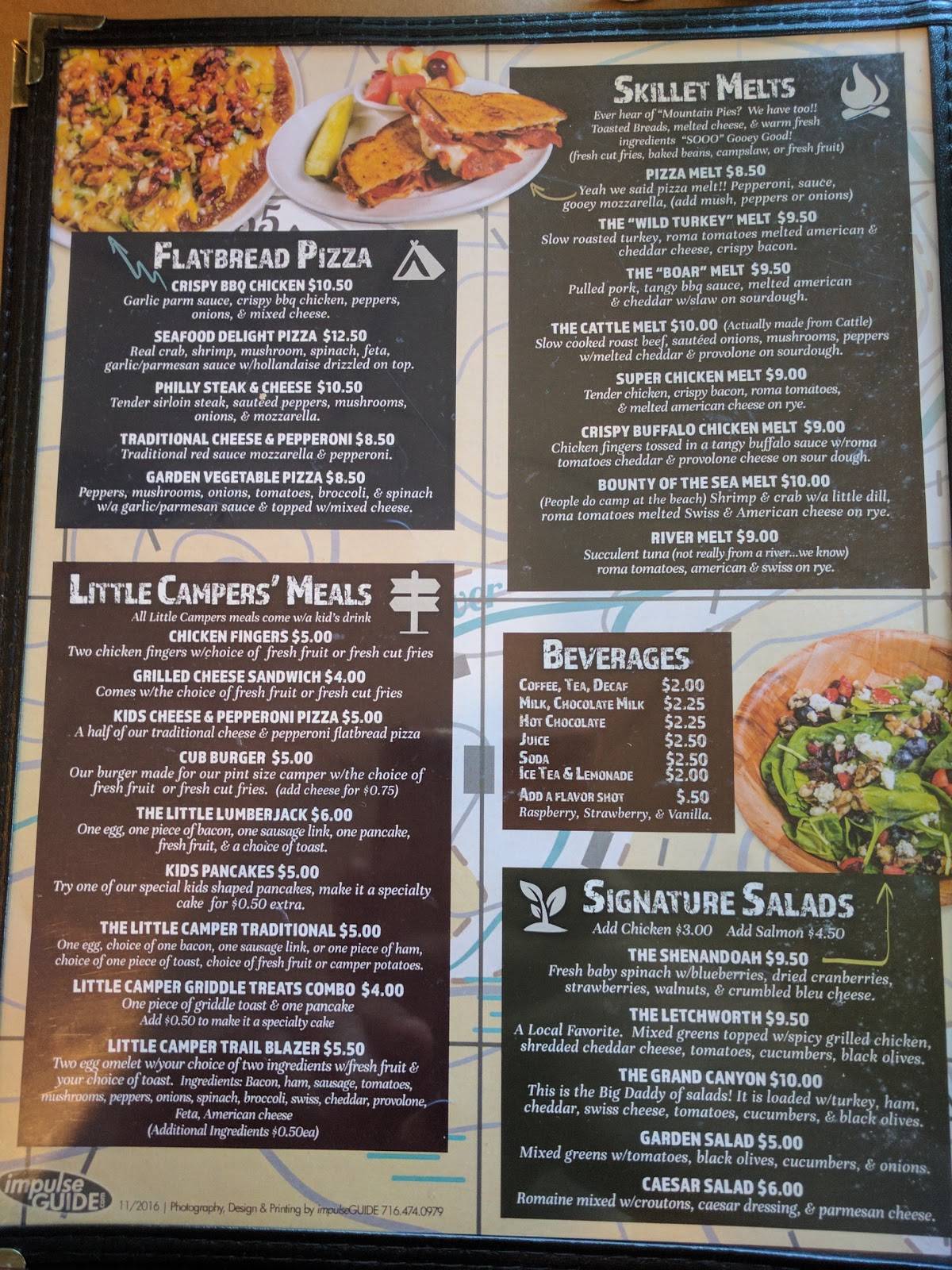 Menu at Campfire Grill restaurant, Depew