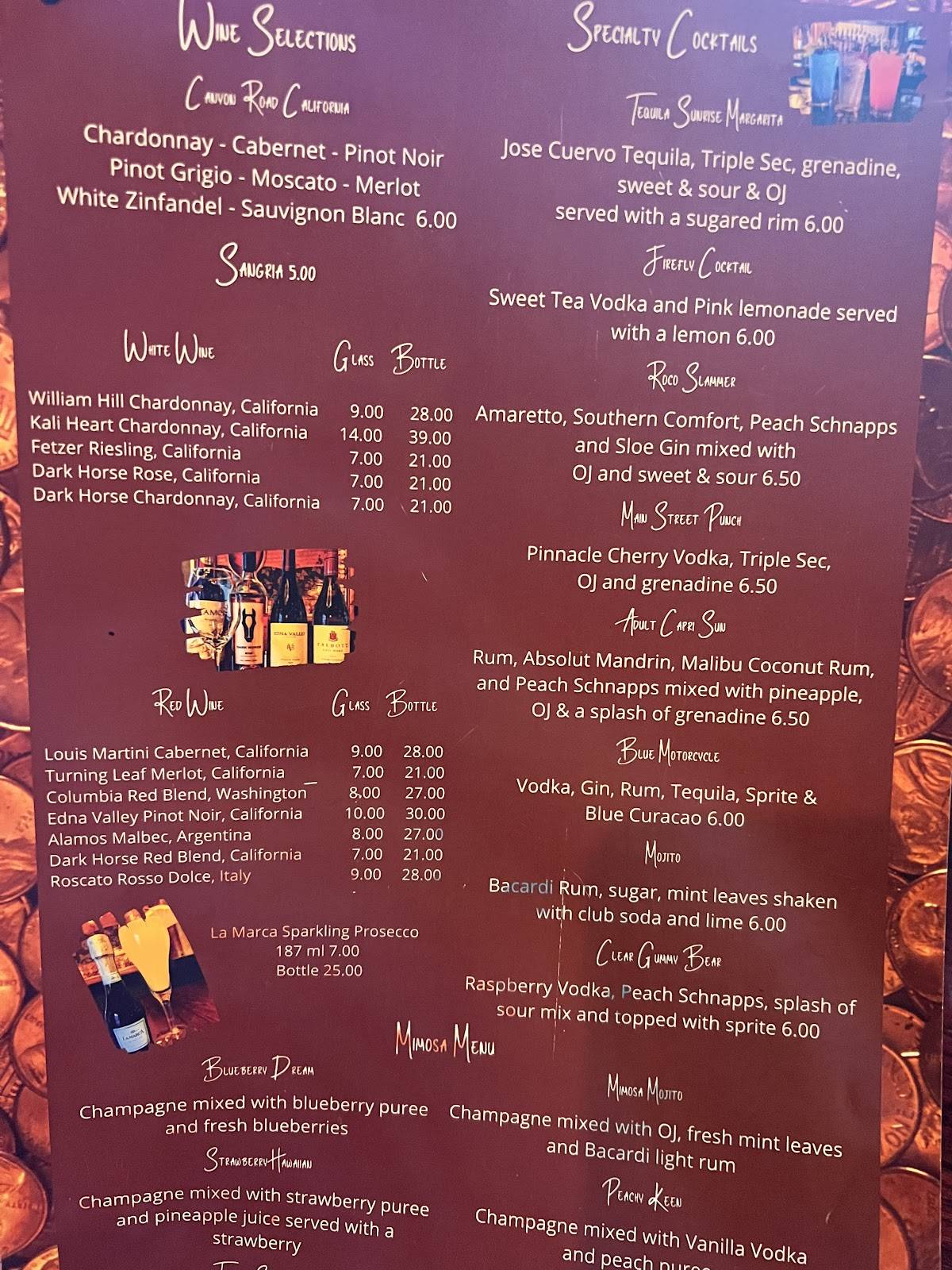 Menu at Copper Penny Grill restaurant, Rhodhiss