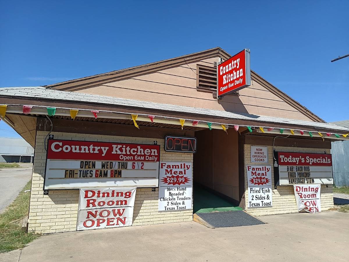Menu at Country Kitchen restaurant, Madill, 411 E Main St