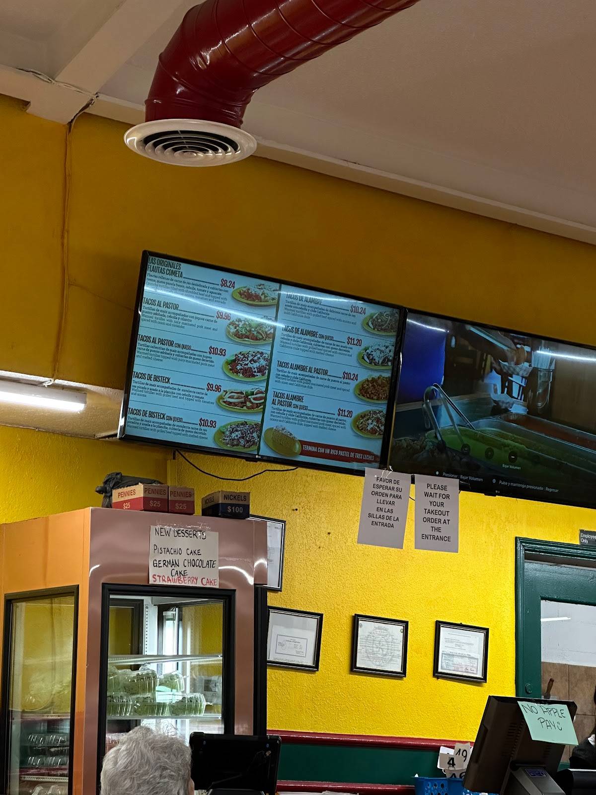 Menu at El Cometa restaurant, El Paso, Viscount Blvd