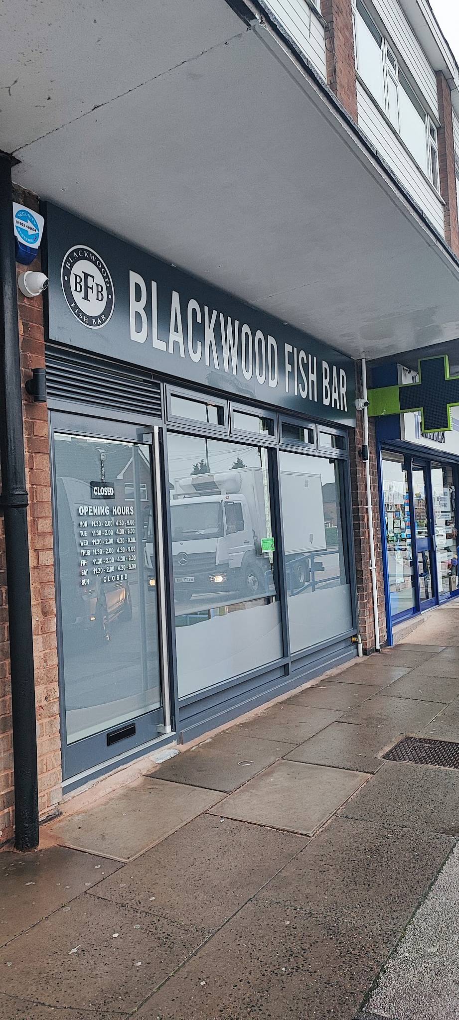 Menu at Blackwood Fish Bar, Sutton Coldfield, 85 Blackwood Rd