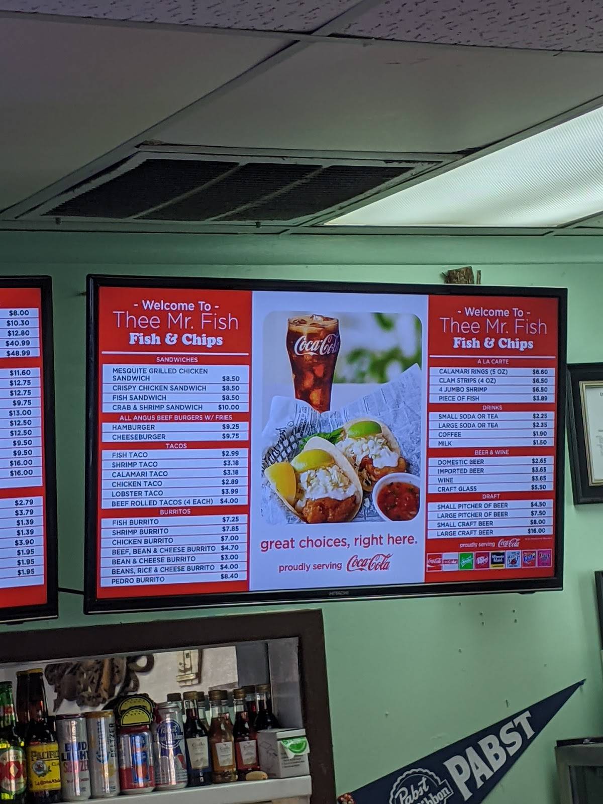 Menu at Mr Fish Fish & Chips restaurant, Yuma