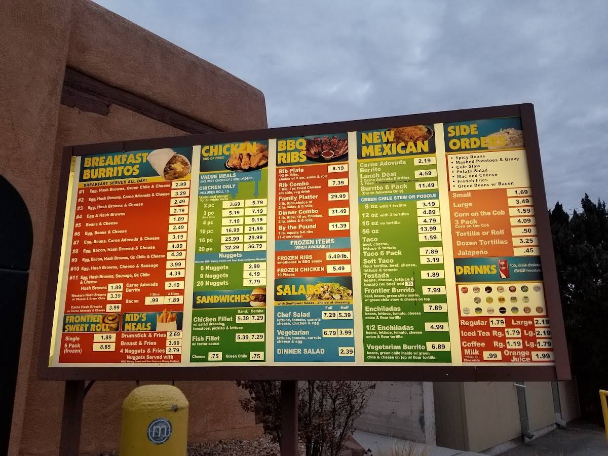 Menu at Golden Pride BBQ, Albuquerque, Central Ave NW