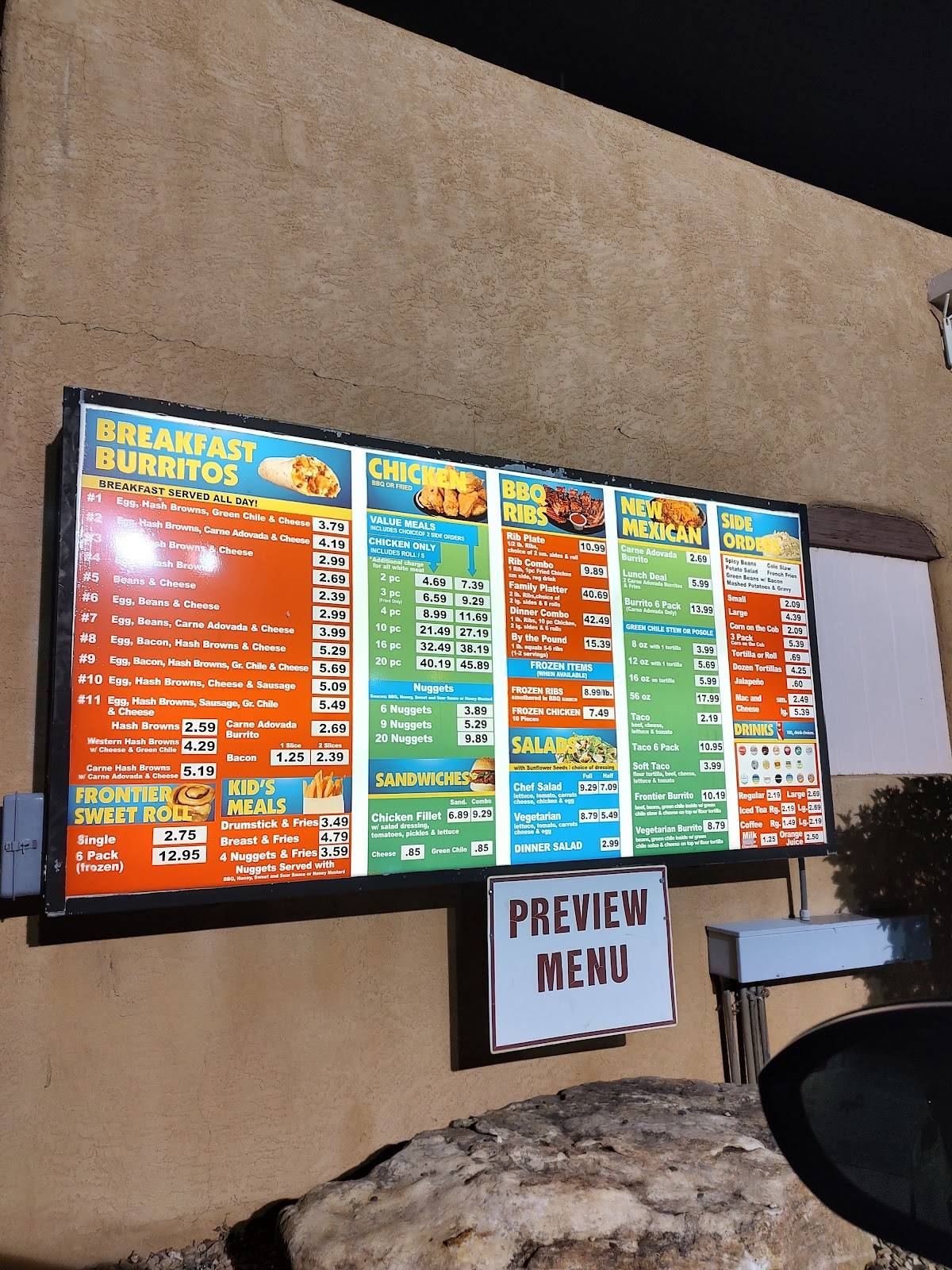 Menu at Golden Pride BBQ, Albuquerque, Central Ave NW