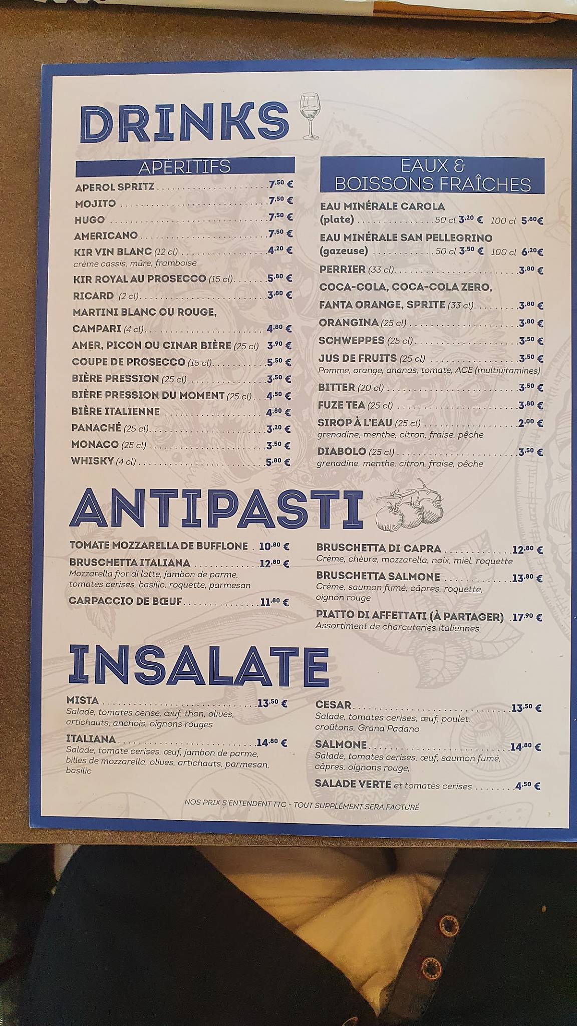 Menu Au Il Piatto Restaurant Illzach