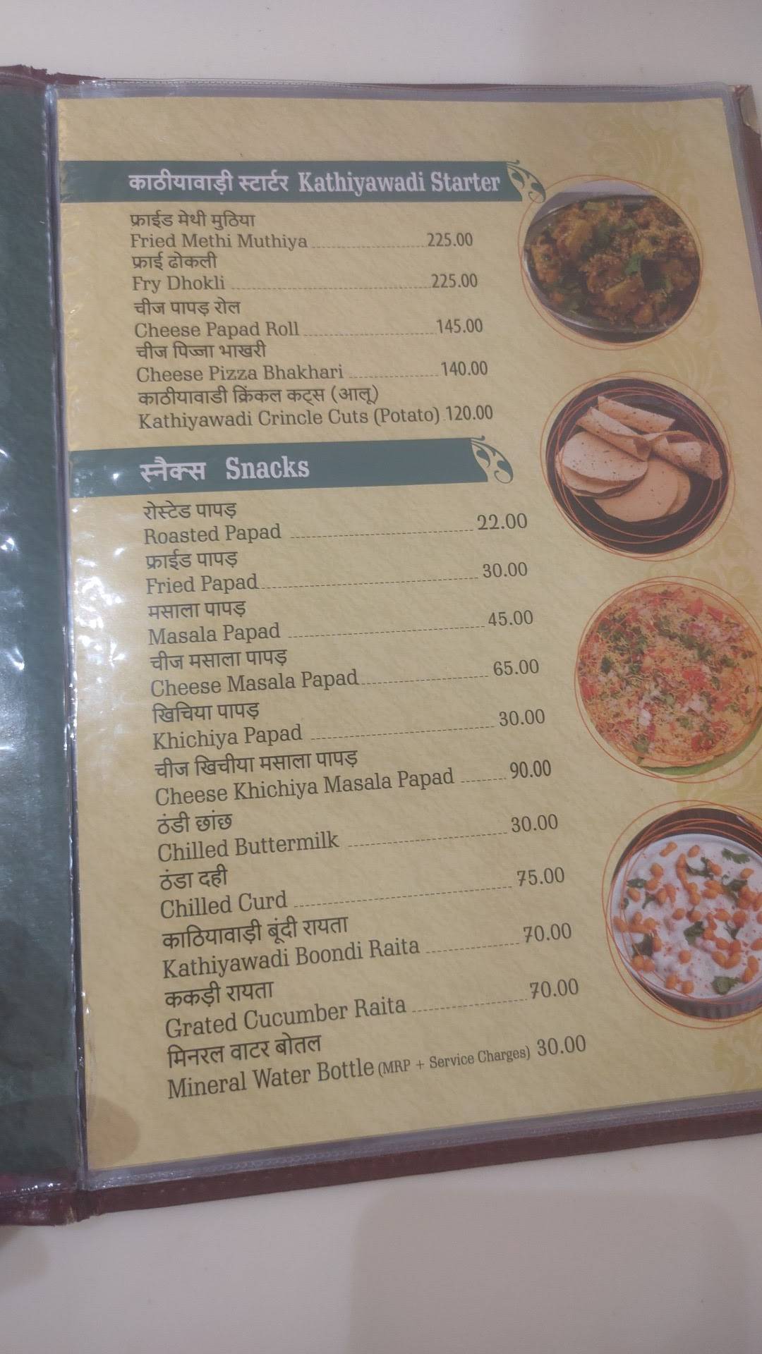 Menu at Coriander Leaf Restaurant, Indore