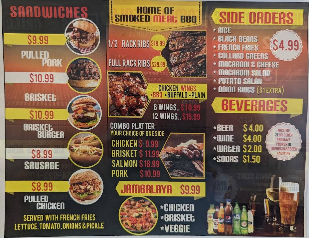Menu at Joe's Grill & Bar, Dania Beach