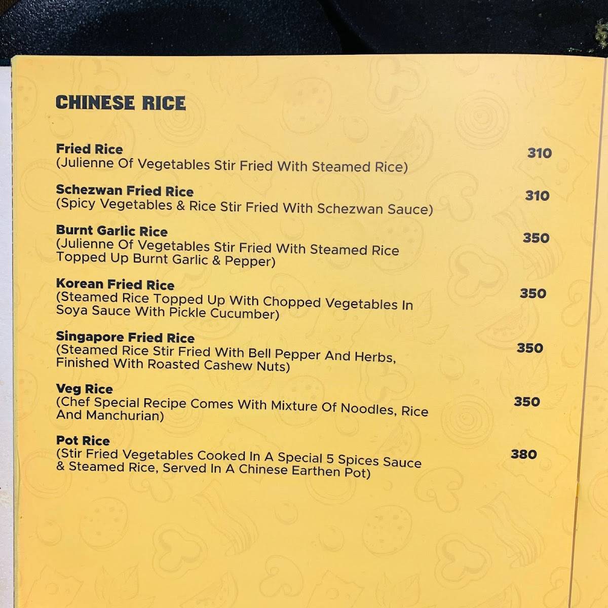 Menu at KDK's Sky Dine, Vadodara, 2nd floor