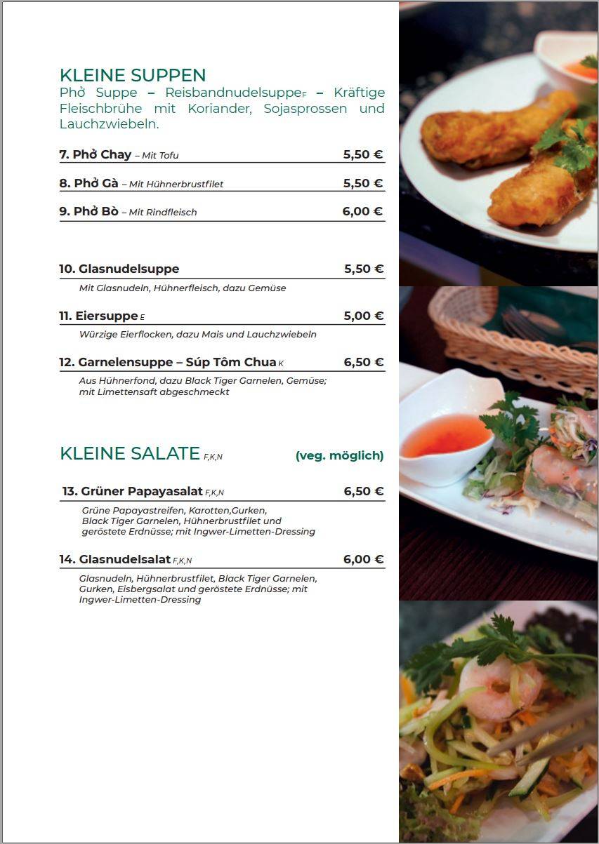 Lúa9 - Vietnamese Street Kitchen In Marburg Speisekarte von LÚA 9 - Vietnamesisches Restaurant, Marburg