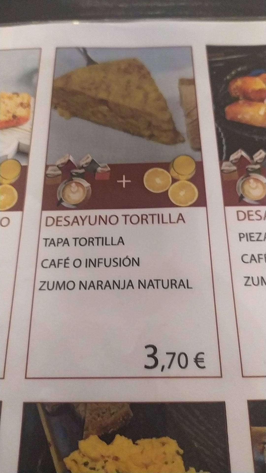 Carta del restaurante La Novena Fun Dining, Perillo, Rúa Ícaro
