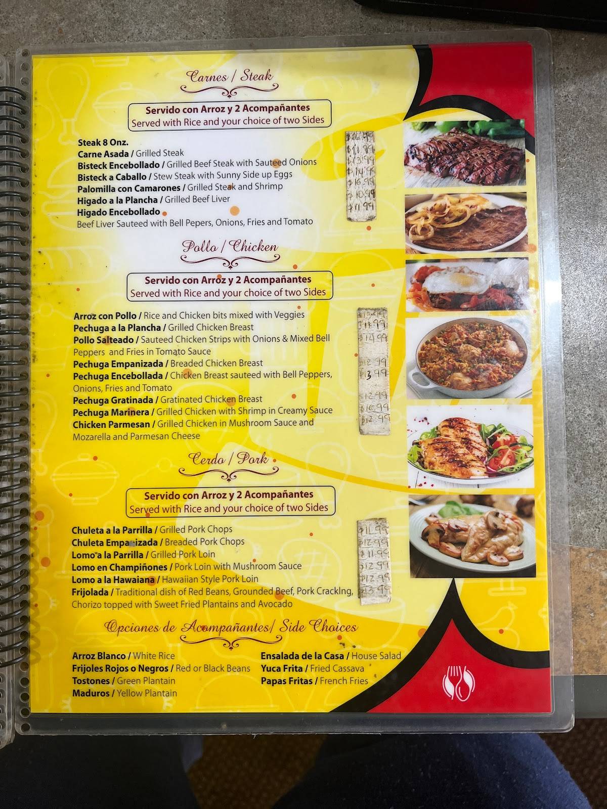 Menu at La Reina Bakery, Bound Brook