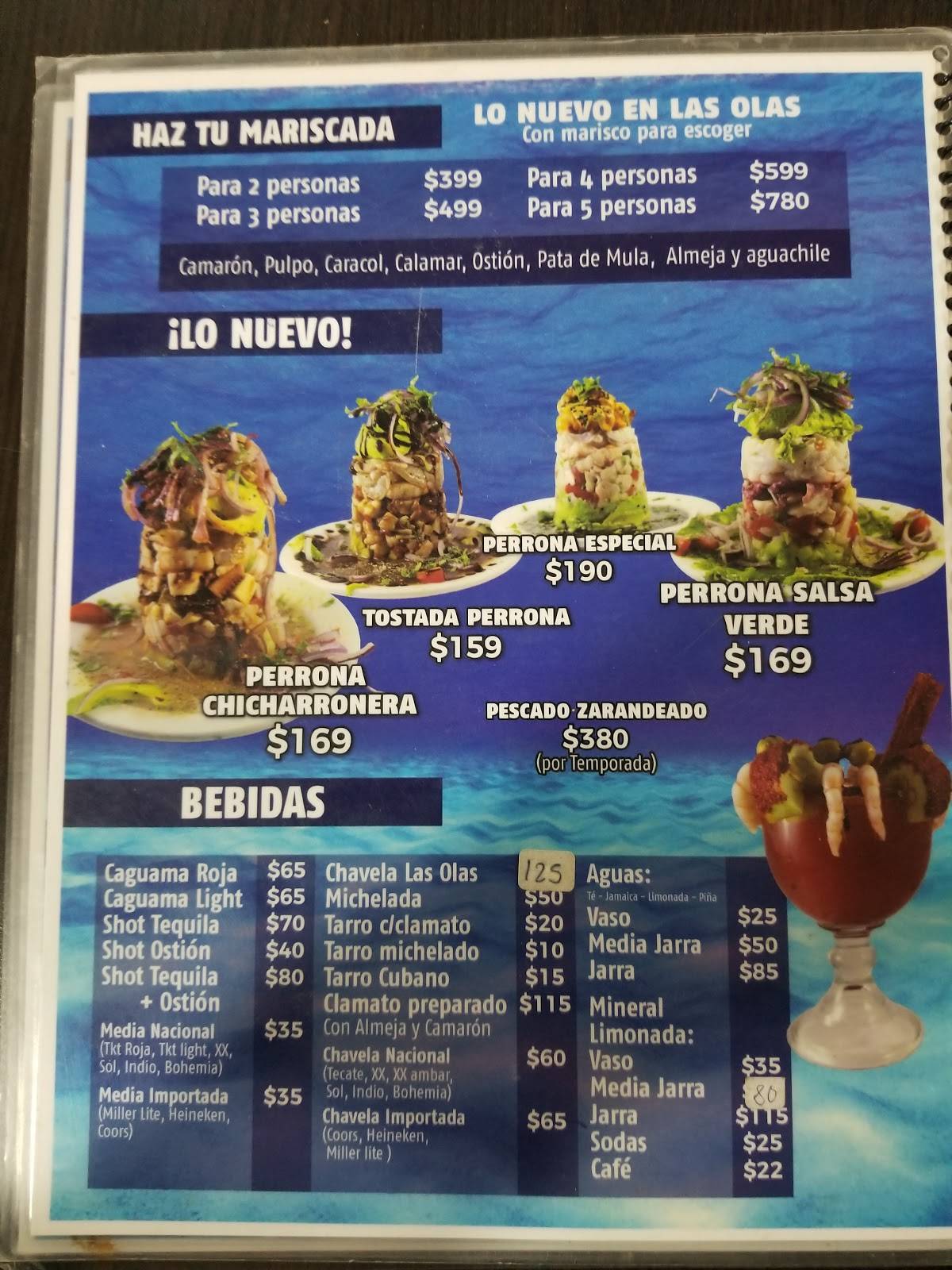 Menu At Las Olas Mexicali Restaurant, Mexicali