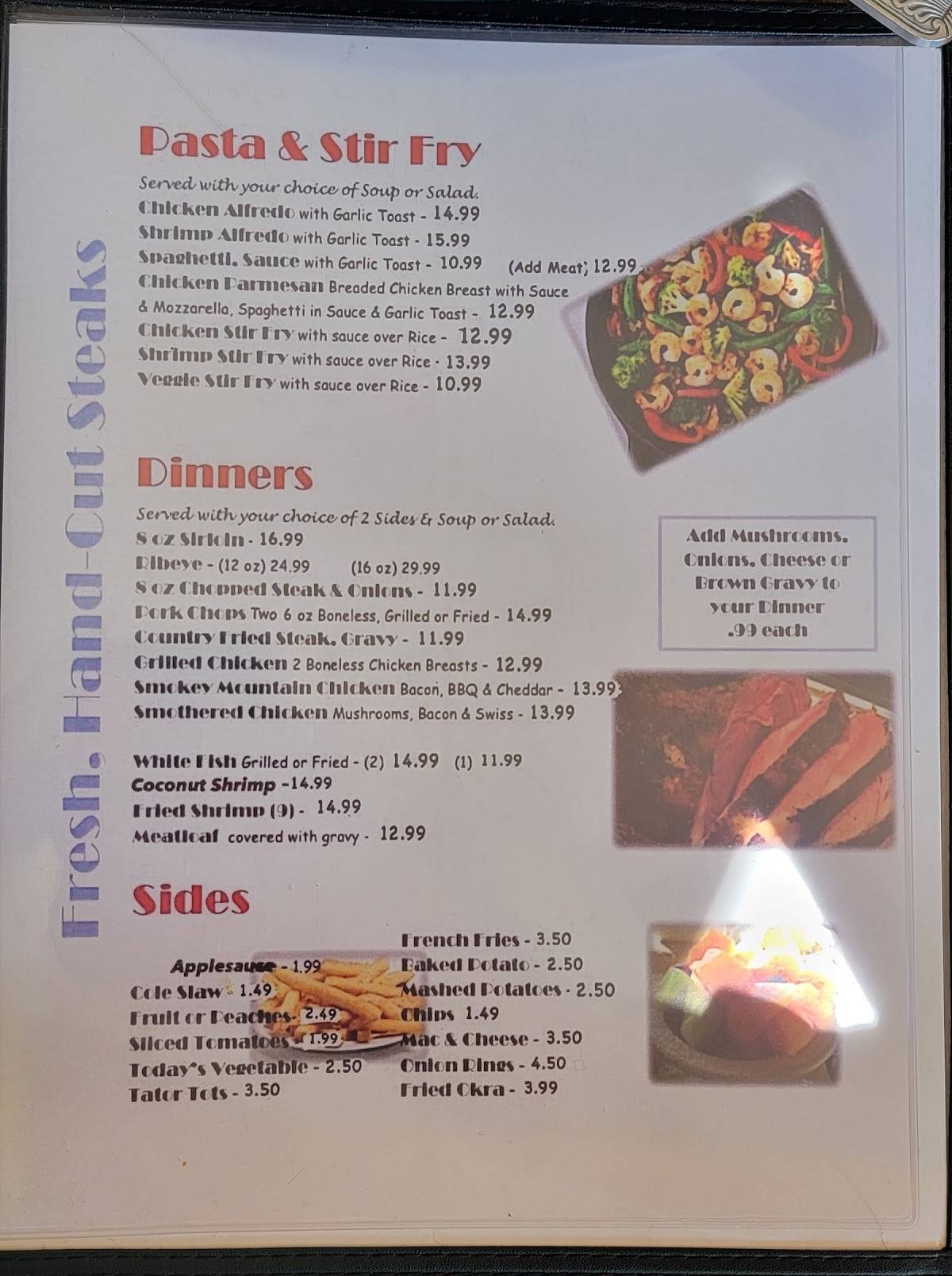 Menu at Leo's French Toast House restaurant, Alva