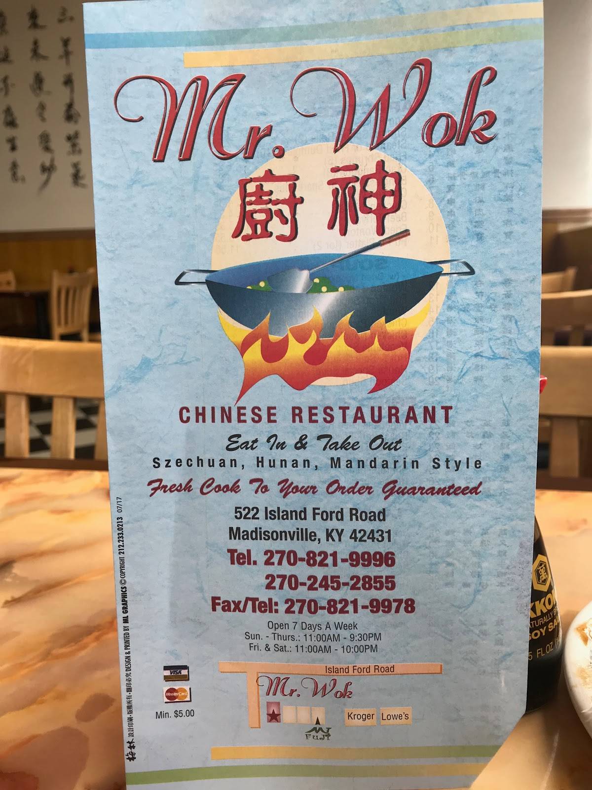 Menu At Mr Wok Restaurant Madisonville   Madisonville Mr Wok Menu 