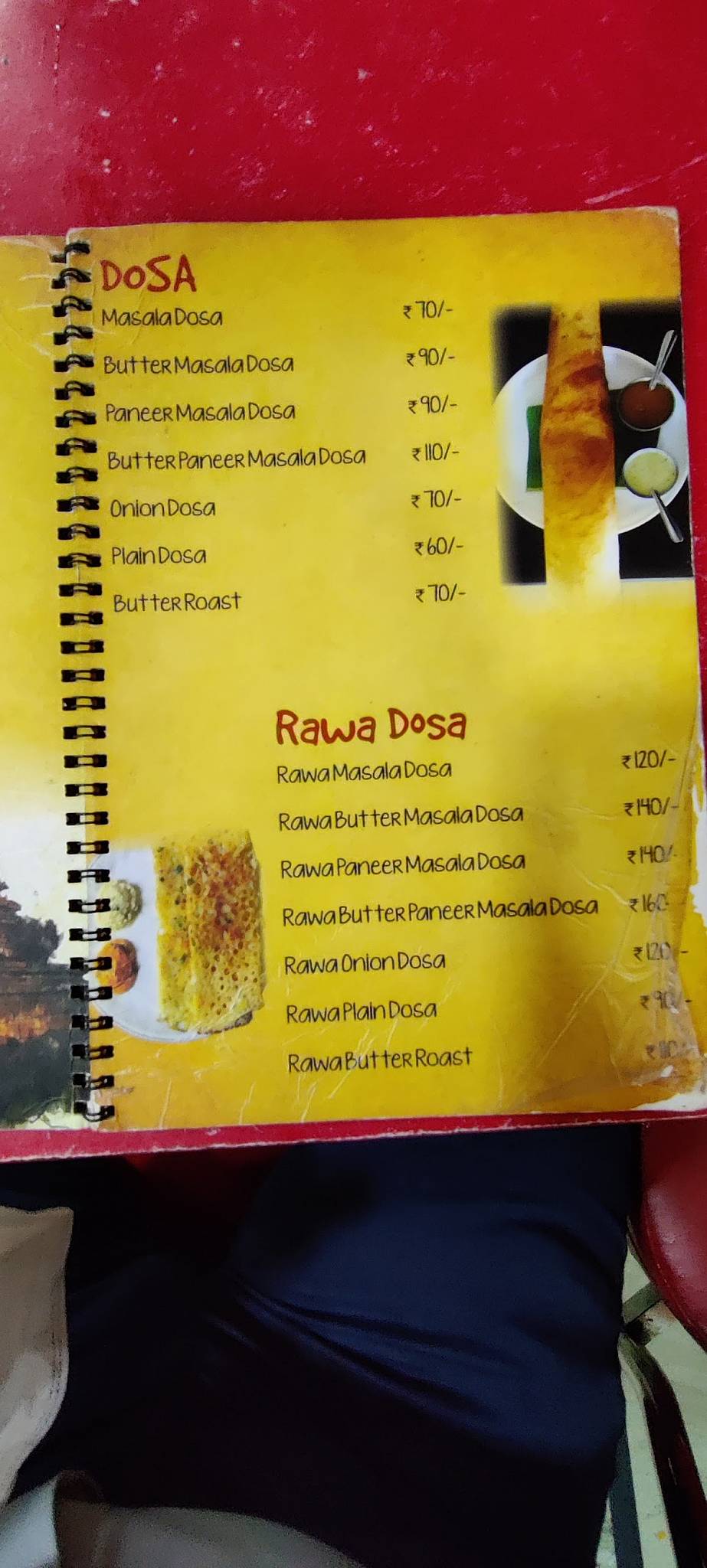 Menu at Madrasi Dosa Hut, Dehradun, 7