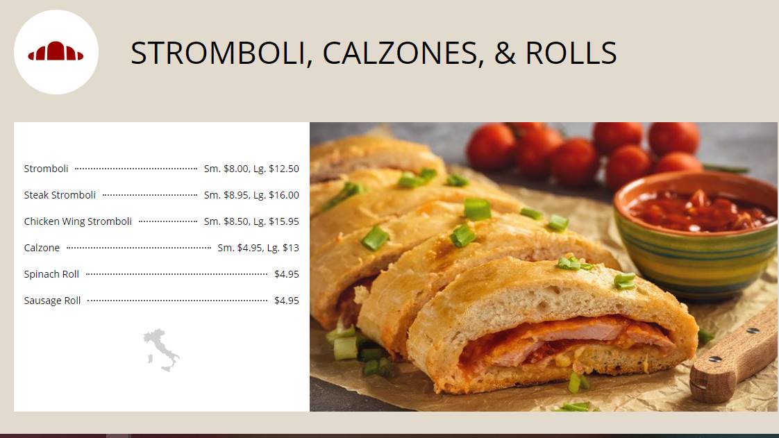 Menu at Palermo Pizza and Restaurant, Minersville