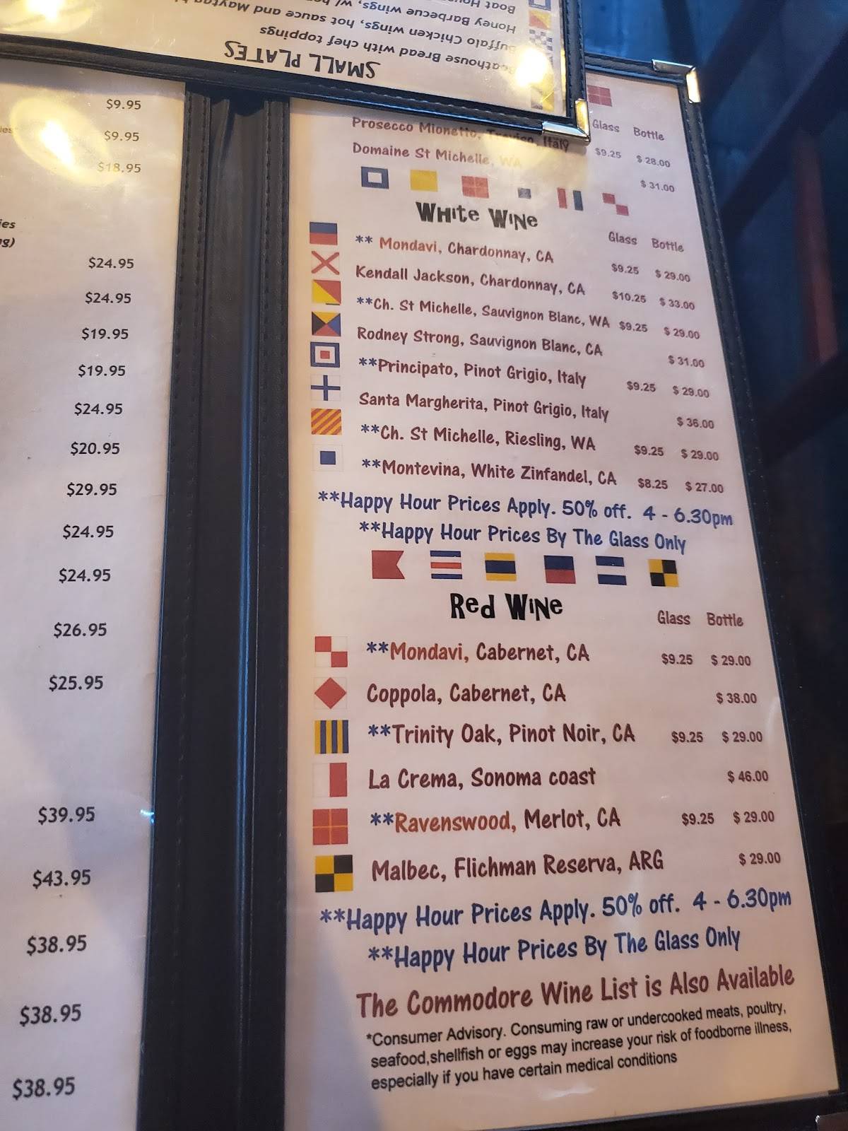 Menu at Boat House Bar & Grill, Key West, 220 Margaret Street