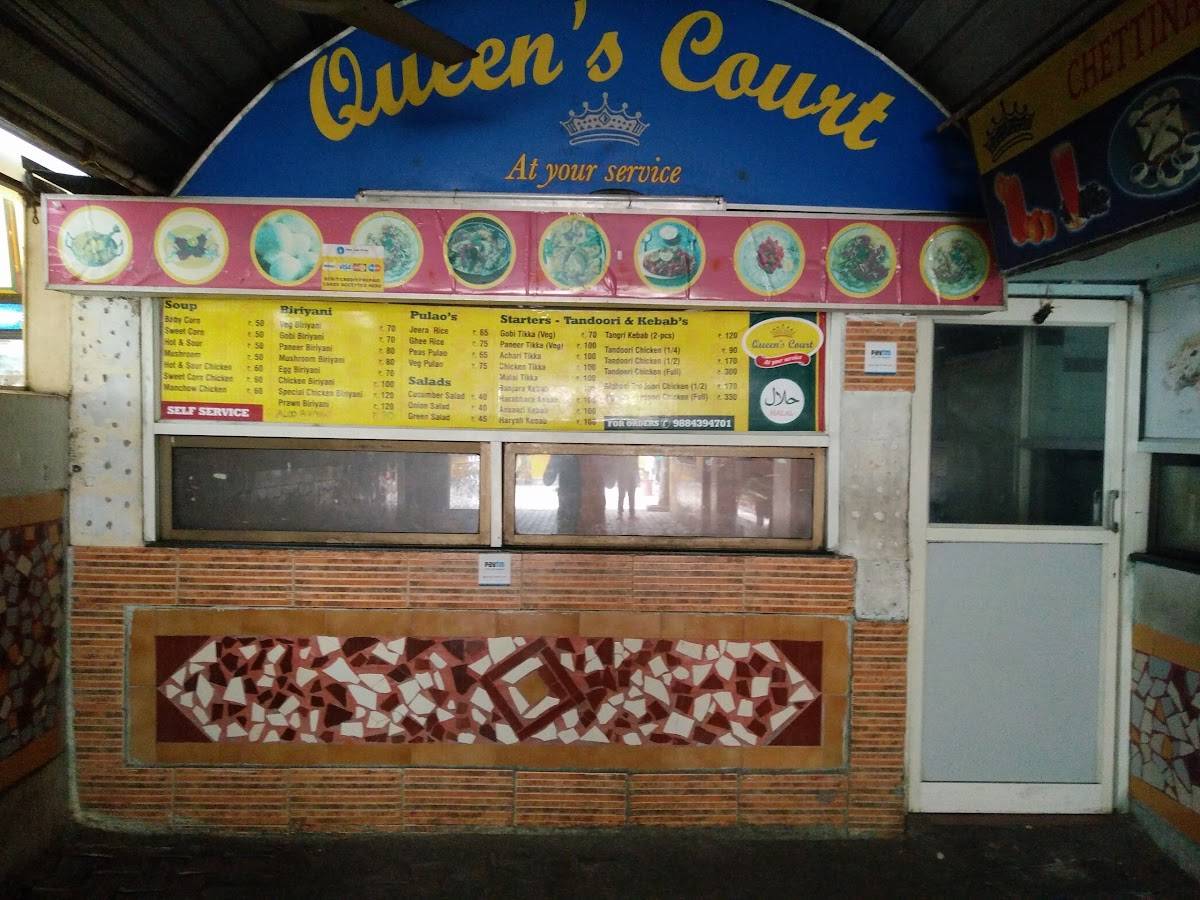 Menu at Queen's Court, Kattankulathur, R2FV+9RH